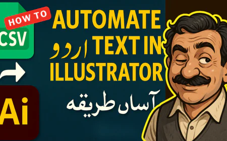 Automate Urdu Text in Adobe Illustrator: Free Script & Video Tutorial